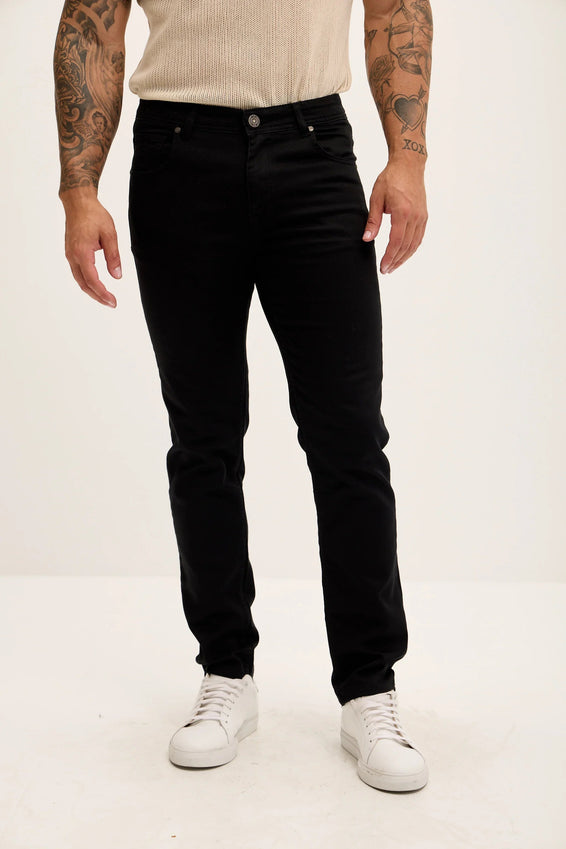 Super Soft 5-pocket Style Pants - Jet Black