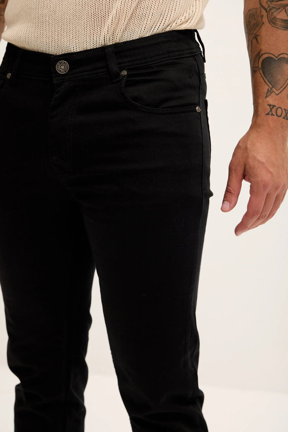 Super Soft 5-pocket Style Pants - Jet Black