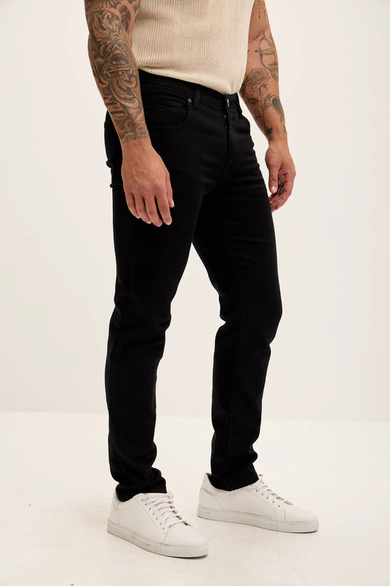 Super Soft 5-pocket Style Pants - Jet Black