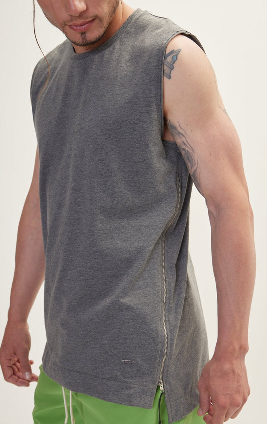 Anthracite Zero Sleeve T-Shirt