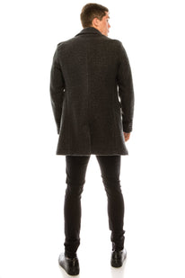 Boucle Coat - Grey
