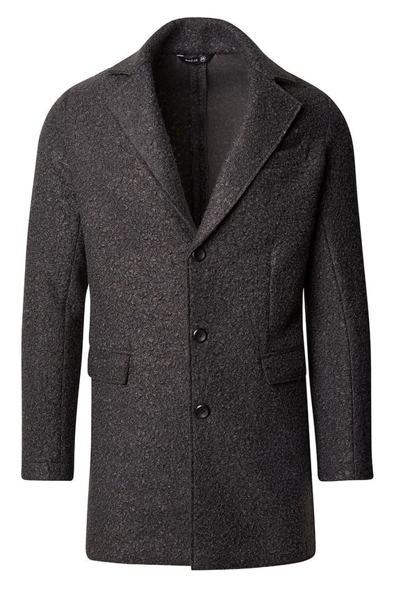 Boucle Coat - Grey