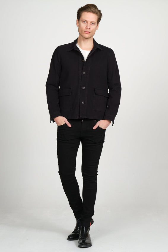 Canvas Work Jacket - Black