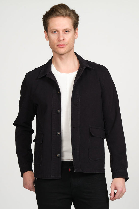 Canvas Work Jacket - Black