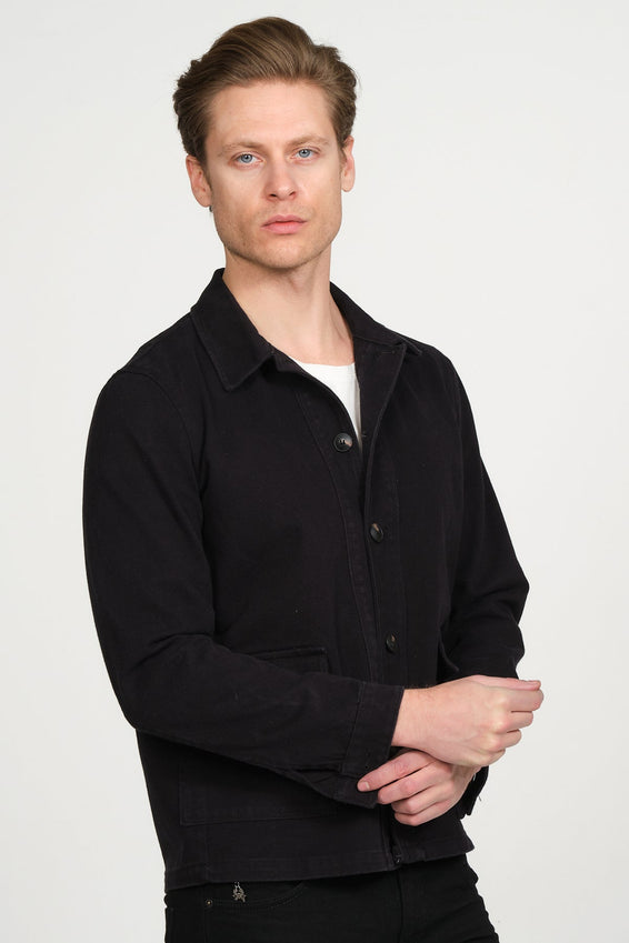 Canvas Work Jacket - Black
