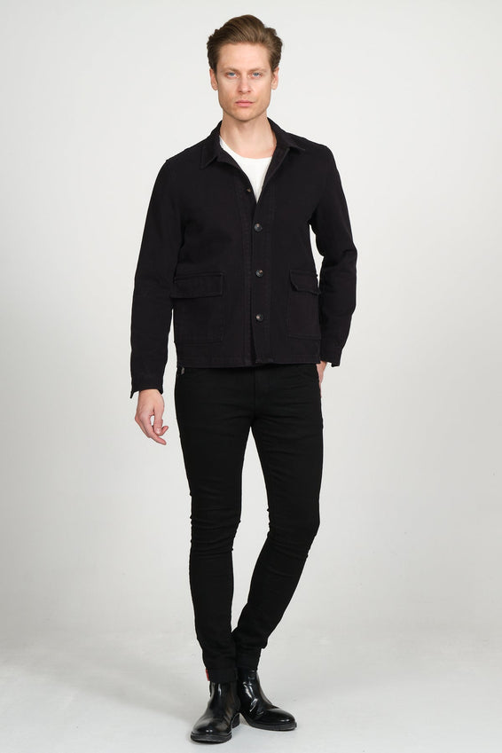 Canvas Work Jacket - Black
