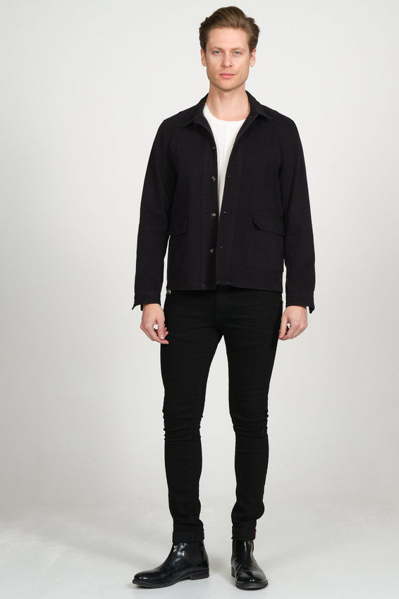 Canvas Work Jacket - Black