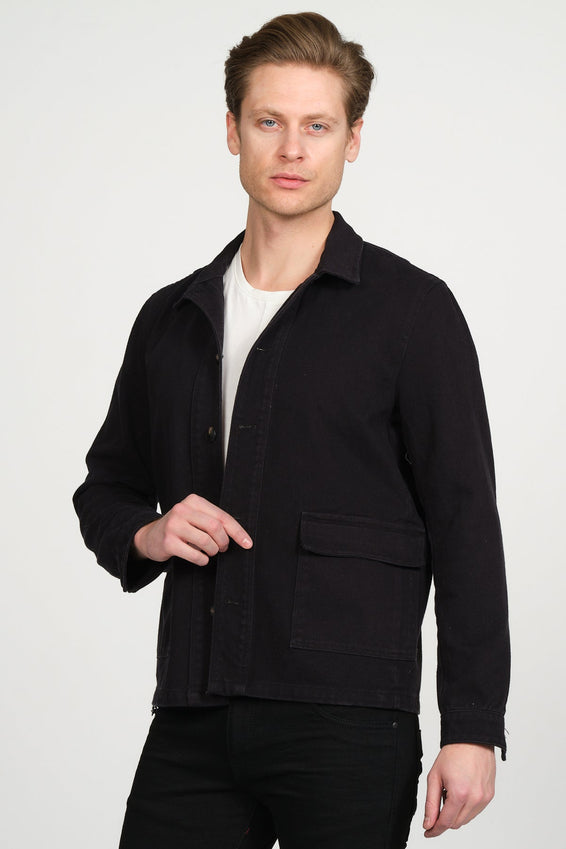 Canvas Work Jacket - Black
