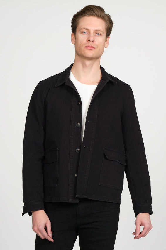Canvas Work Jacket - Black