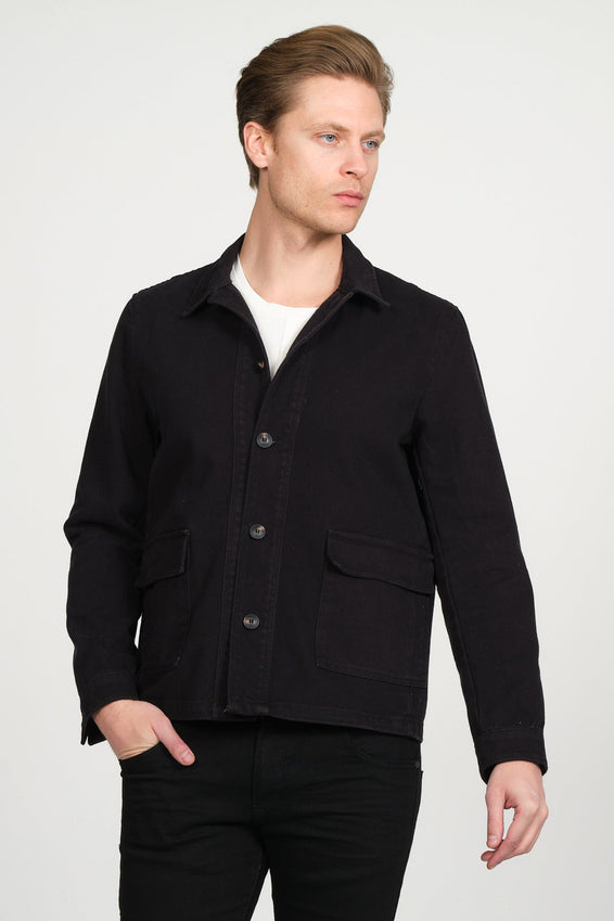Canvas Work Jacket - Black