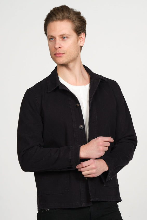 Canvas Work Jacket - Black