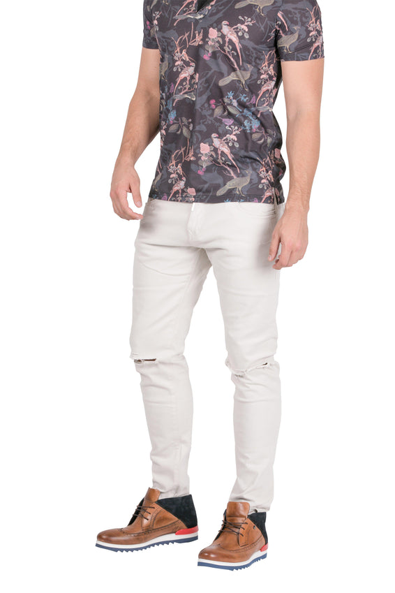 Slim Fit Chino - Ecru