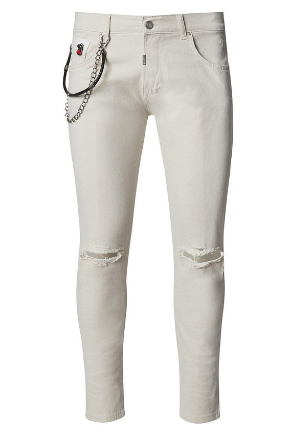 Slim Fit Chino - Ecru