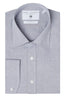 Convertible Cuff Oxford Cotton Spread Collar Dress Shirt - Grey
