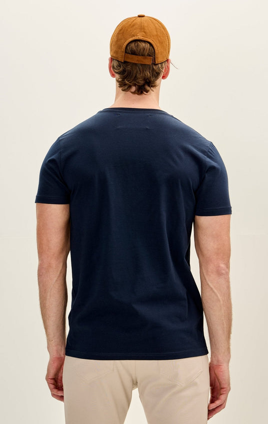 3-pack Cotton V-Neck T-Shirt - Navy
