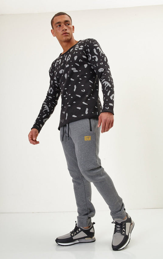 Cryptic Sweater - Black Grey