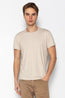 Fitted Lightweight Crew-Neck T-Shirt - Light Grey