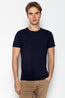 Fitted Lightweight Crew-Neck T-Shirt - Navy