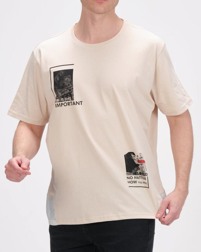 Important Tee - Stone