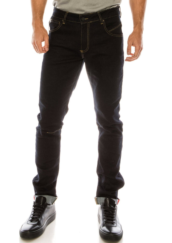 Inner Red Denim -  Navy