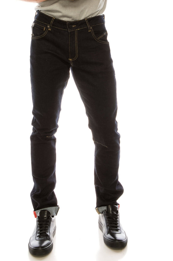 Inner Red Denim -  Navy