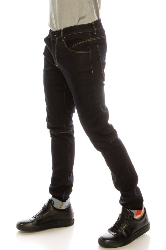 Inner Red Denim -  Navy