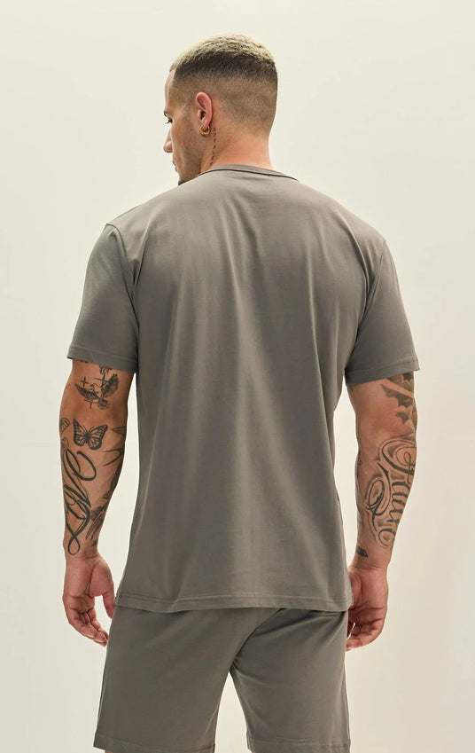 Lightweight Cotton T-shirt - Anthracite
