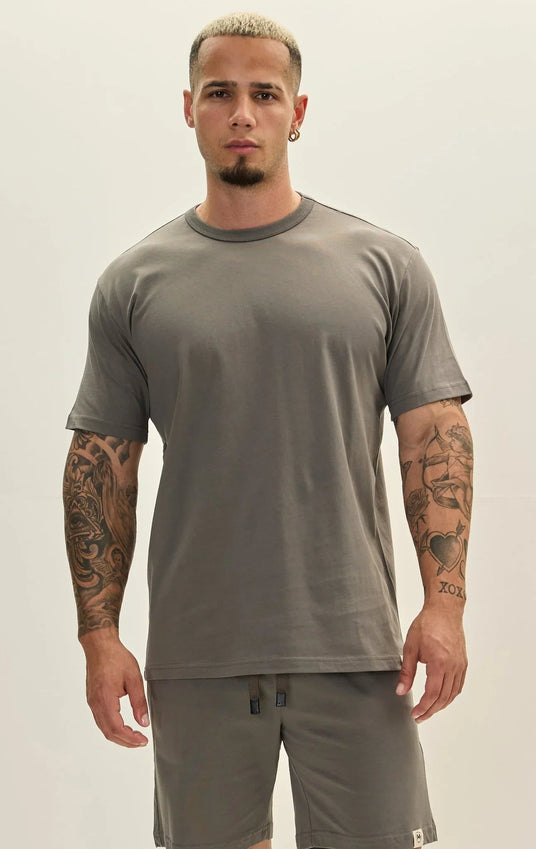 Lightweight Cotton T-shirt - Anthracite