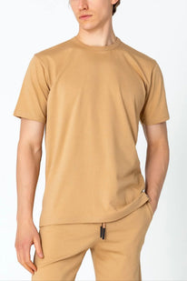 Lightweight Cotton T-shirt - Camel