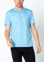 Luxurious Glow Crew-Neck T-Shirt - Blue