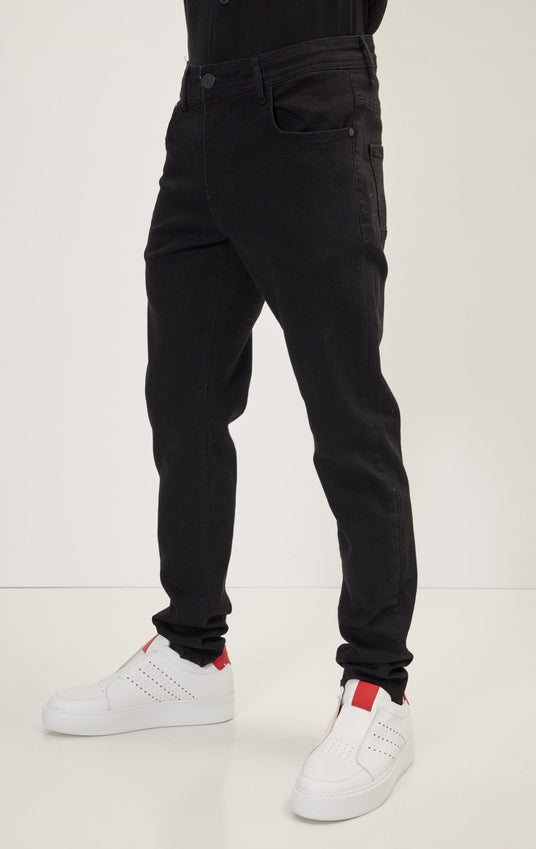 Mid Rise Denim Jeans- Black