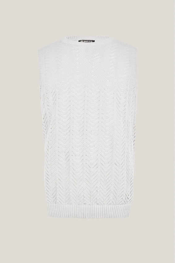 Muscle Fit Tank Top - Off White