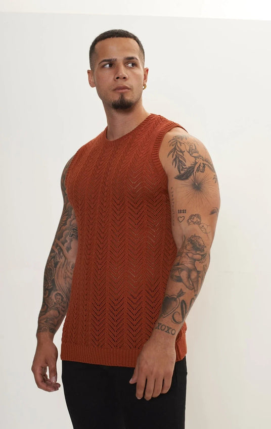 Muscle Fit Tank Top - Tile