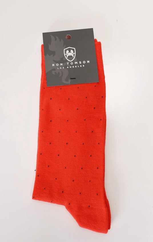 Orange Polka Dot Sock