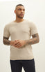 Short Sleeve Sweater - Beige