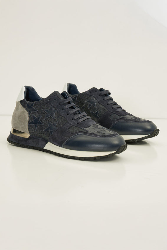 Star Denim Sneakers  - Black Navy