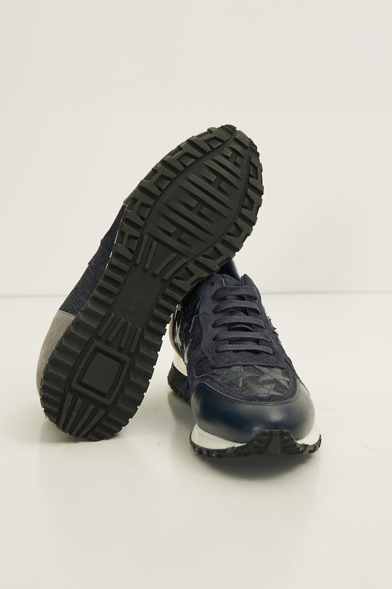 Star Denim Sneakers  - Black Navy