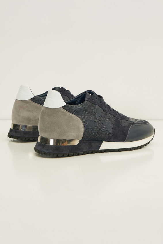 Star Denim Sneakers  - Black Navy