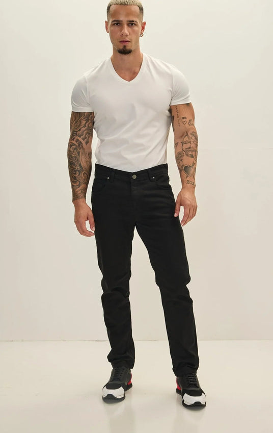 Super Soft 5-pocket Style Pants - Jet Black