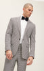 Peak Lapel Houndstooth Suit With Matching Pants